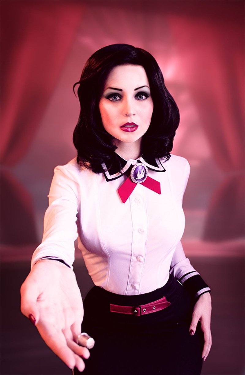 dark, one person, human body part, fashion, body part, BioShock Infinite, indoors, beautiful woman, BioShock, hairstyle, hair, young women, smiling, portrait