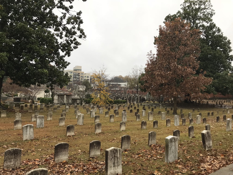 civil war, georgia, atalnta, grave, day, war, cemetery, memorial, history, stone material, sky, cemetary, atlanta, tree, plant, stone, 4K, outdoors, no people