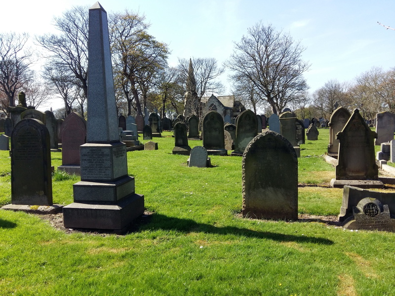 gravestone, cemetery, grass, daytime, belief, tombstone, graveyard, burial, sky, tree, spirituality, religious, memory, funeral, grave, stone material