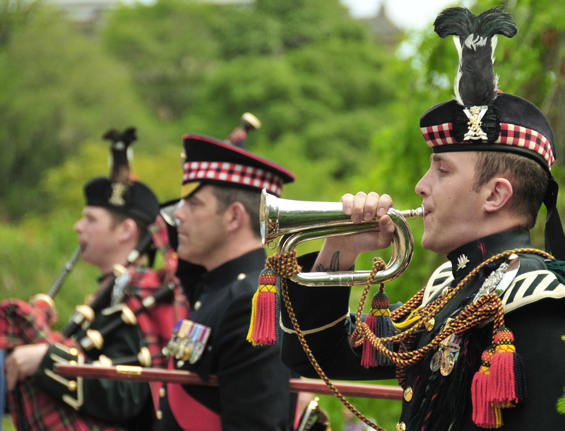 trees, portrait, government, 1080P, band, british, outside, military, marching band, royal scots dragoon, nature, clothing, photography, group of people
