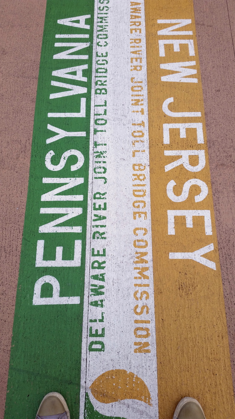 line, pennsylvania, states, high angle view, 5K, border, text, number, body part, communication, day, walking, boundary, crossing, green color, western script