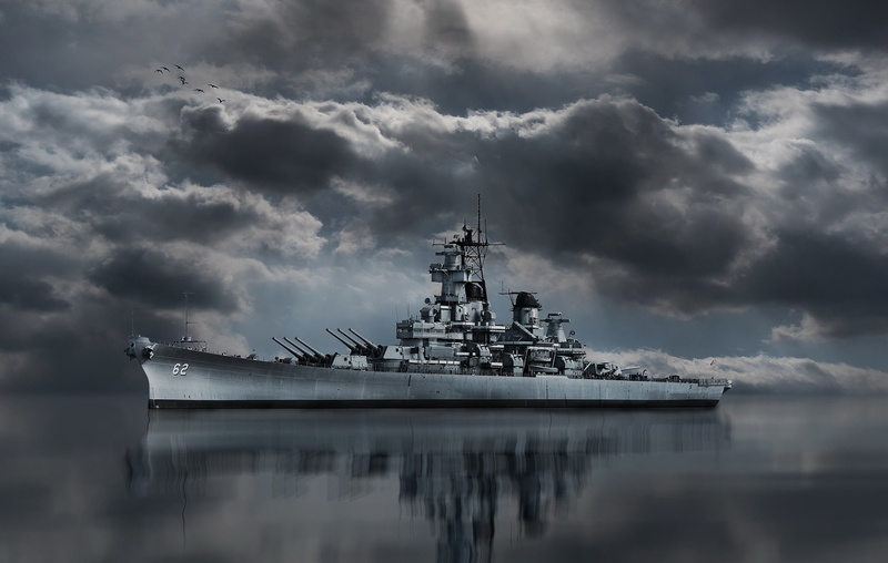 Battleship, USS New Jersey, USNavy, 1080P, BB-62