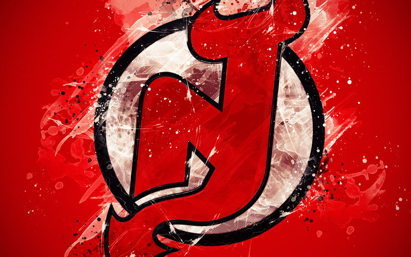 New Jersey Devils, 4K, Emblem, NHL, Logo, Hockey