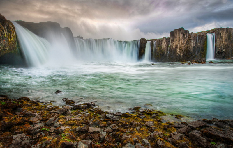 Doom, island, weather, falls, rock - Object, geological, scenery, Waterfall, outdoors, water, norther, landscape, tutorial, rock, view, world, high  dynamic  range  imaging