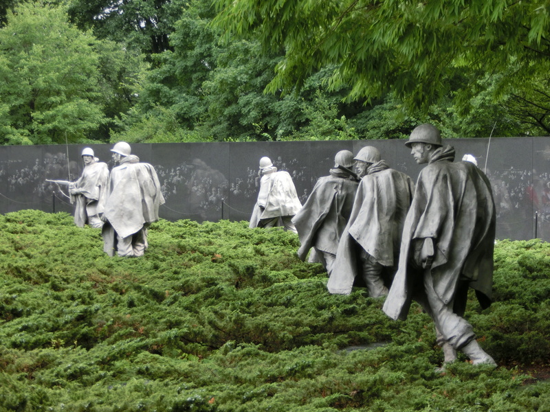 nature, tree, art and craft, washington, creativity, group of people, united states, statue, growth, america, rear view, places of interest, war, green color