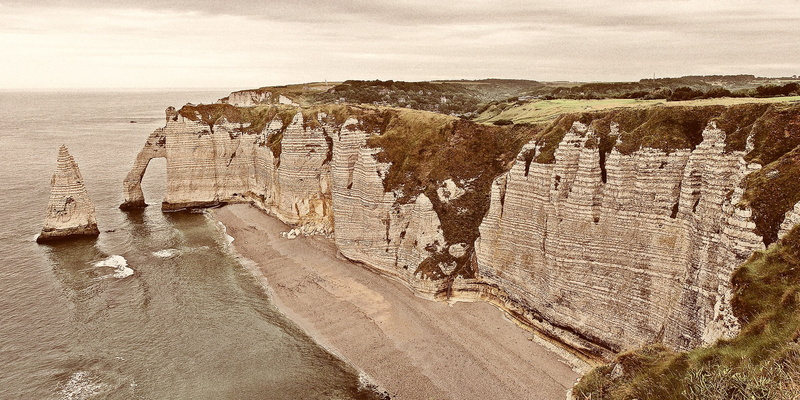 etretat, world war, war, sky, fishing village, attack, non-urban scene, 1944, brown, no people, land, body, world war ii, outdoors, us, soldiers, water