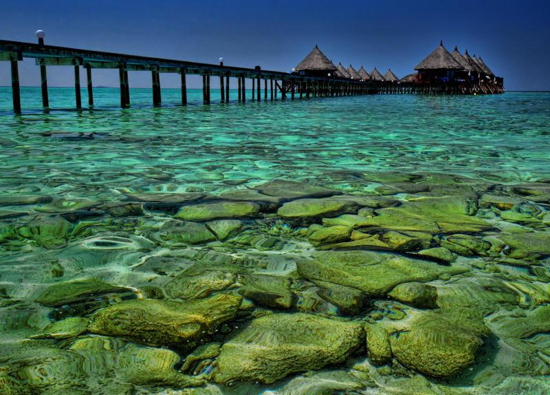 body, travel Destinations, water, Topaz, tropical Climate, landscape, sky, Landscape Art, Impression, 4K, body of water, green, nature, Photomatix, vacations