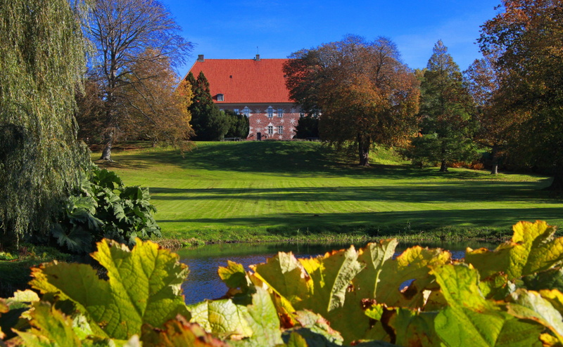 krapperupslott, architecture, green color, Sweden, water, tree, building exterior, tranquility, castle, luxury, nyhamnslage, krapperup, sky, kullahalvon