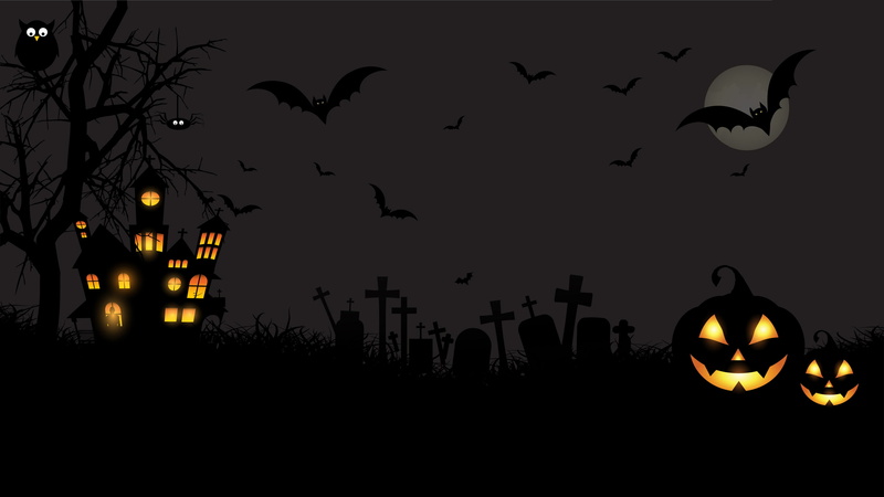 HD, Scary, Moon, Pumpkins, Graveyard, 2K, Minimal, Castle, Owls, Bats, Halloween