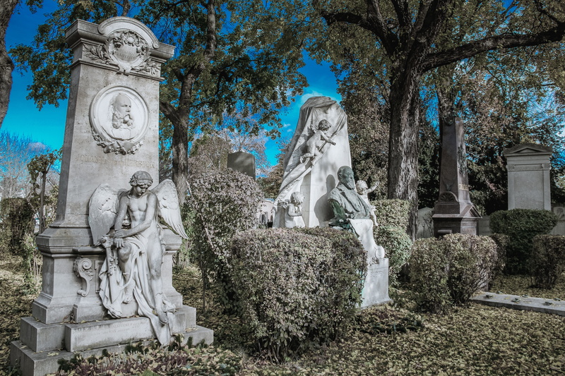 several, belief, near, male likeness, old cemetery, spirituality, sad, burial, nature, creativity, funeral, central cemetery, tree, representation, human representation