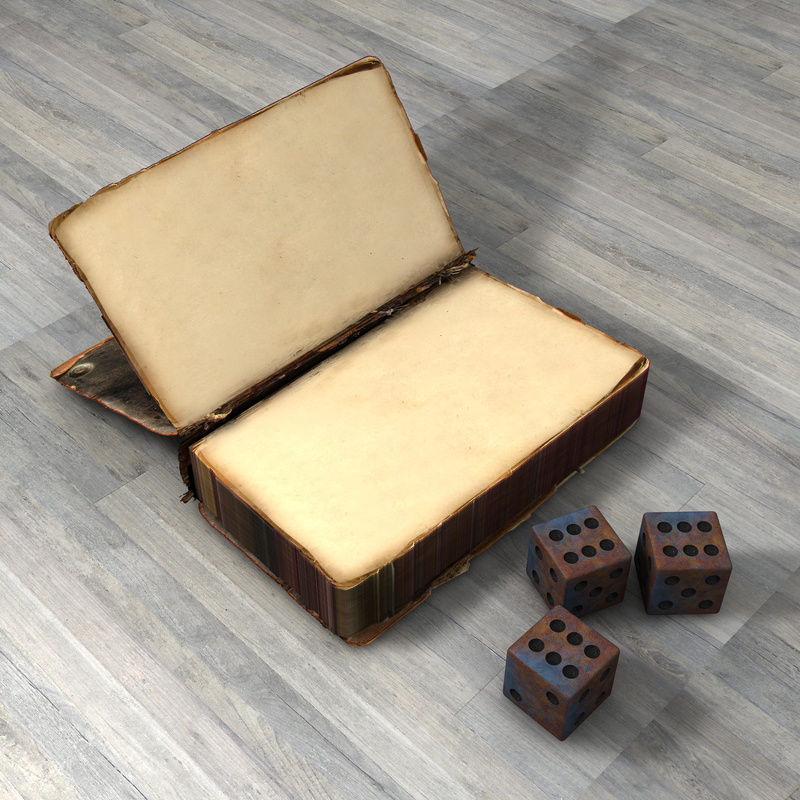 book, gambling, old, still life, antiquarian, font, library, antique, table, worn, no people, books, cube shape, historically, opportunity, wooden, close-up