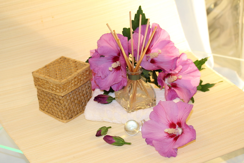fragility, tray, food and drink, indoors, food, high angle view, fragrance, table, basket, hibiscus, flower, nature, vulnerability, freshness, petal, plant