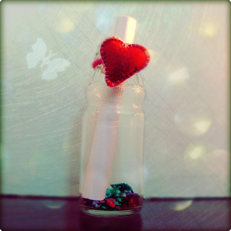 love, heart, send, 1080P, bottle, note, mesage, 3d and abstract