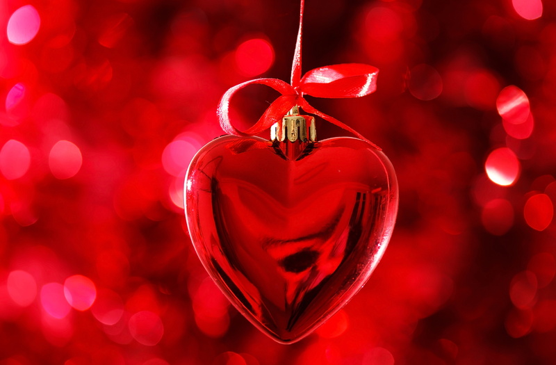 bottle, Love heart, Red, Pendant, 5K, heart, Bokeh, fragrance, 5K