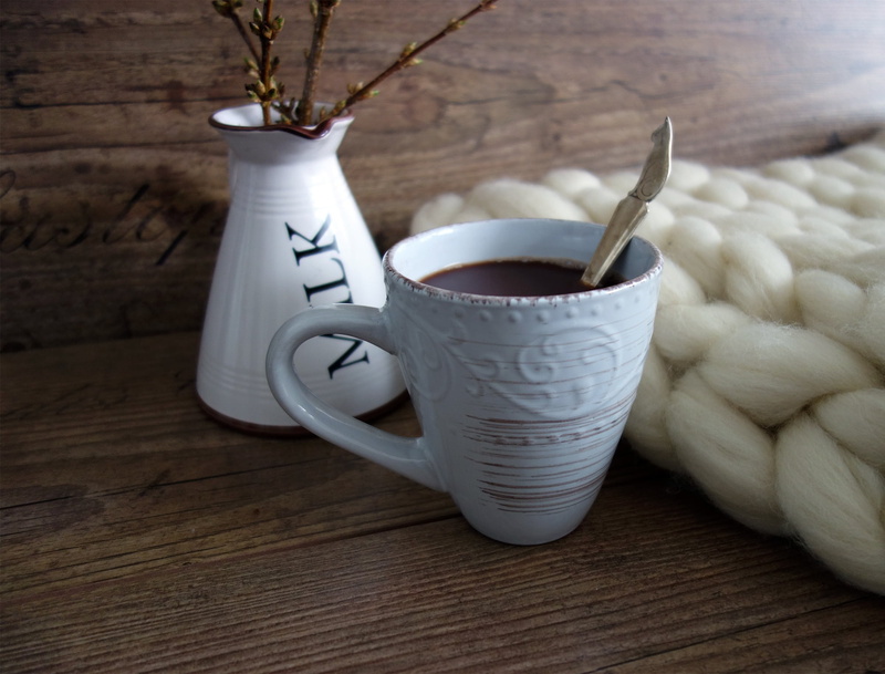 forsythia, chocolate, hot shocoolate, mug, coffee cup, indoors, warming, delicious, food and drink, 1080P, wood - material, table, white color, softness