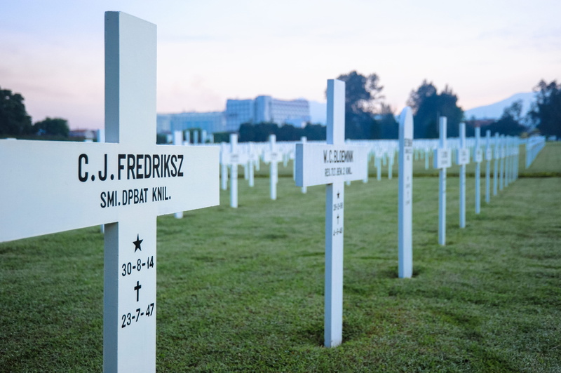 military, symbol, day, anzac day, grass, armed forces, communication, pow, text, 4K, indonesia, building exterior, crosses, sky, plant, focus on foreground