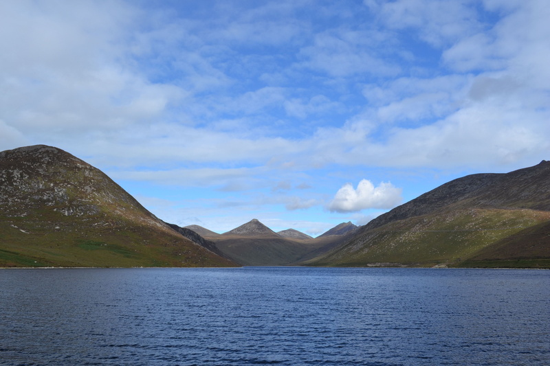 sky, cloud - sky, non-urban scene, environment, scenics - nature, tranquility, landscape, day, tranquil scene, outdoors, beauty in nature, mountain, lagoon