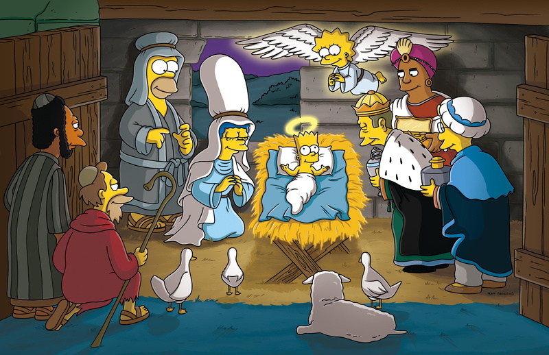 Marge, celebration, art and craft, illustration, cartoon, evil, no people, october, The Simpsons, indoors, Dr. Hilbert, vector, nativity, representation
