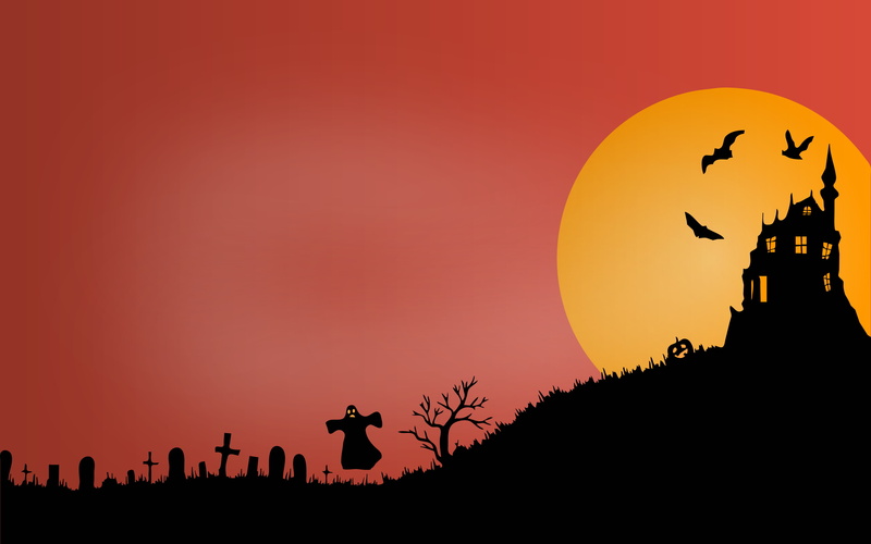 Ghost, 2K, Graveyard, Scary, Haunted Castle, HD