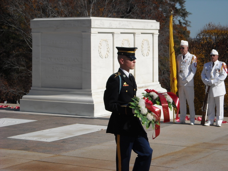 washington dc, real people, monument, Arlington National Cemetery, 2K, men, outdoors, standing, full length, flower, day, Guard, uniform, lifestyles, wreath
