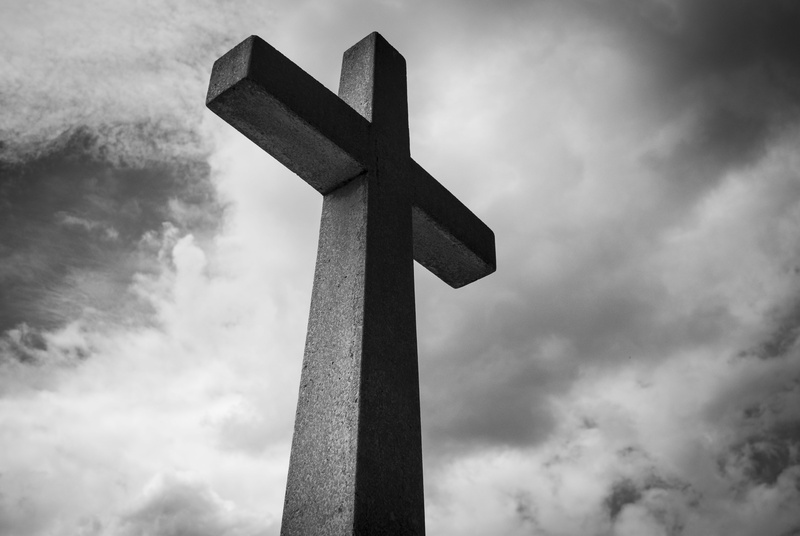 crucifixion, church, 5K, religion, belief, photo, easter, cemetery, cross, light, clouds, grave, cloudscape, crucifix, no people, black-and-white, cloud - sky