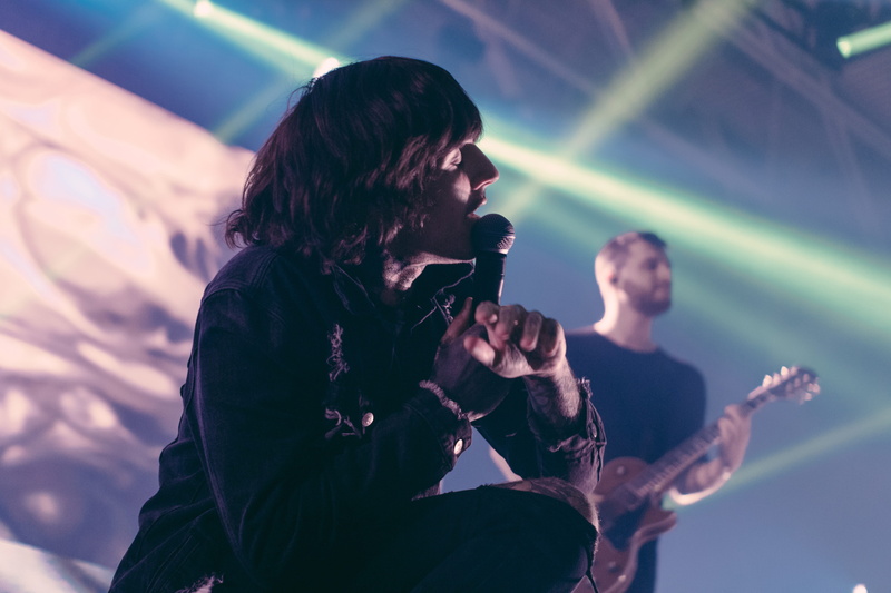 playing, lifestyles, artist, low angle view, cheerful, concert, women, microphone, 4K, happiness, nightlife, popular Music Concert, skill, adult, enjoyment