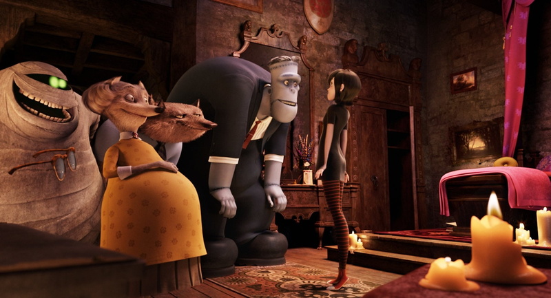 burning, sculpture, human representation, antique, Frankenstein (Hotel Transylvania), Movie, indoors, 1080P, Murray (Hotel Transylvania), built structure