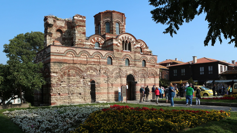 heritage, architecture, belief, outdoors, nesebar, tourism, large group of people, old, bulgaria, religion, christ, plant, landmark, clear sky, real people