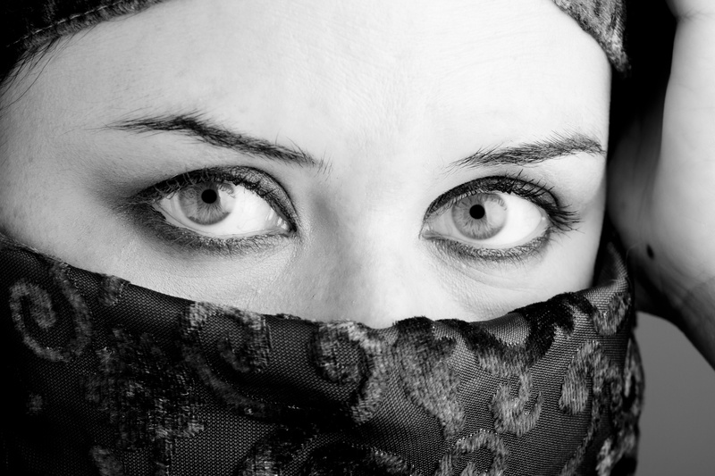 beautiful, fashion, headshot, grayscale, close up, body part, head, veil, caucasian Ethnicity, one Woman Only, women, concepts And Ideas, leisure activity