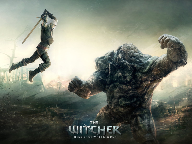 danger, day, action, representation, digital composite, weapon, mid-air, built structure, creativity, art and craft, 720P, wolf, jump, witcher, war, aggression