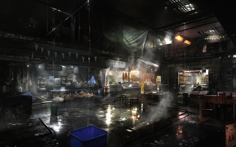 built structure, Mankind Divided, smoke - physical structure, building exterior, architecture, lighting equipment, building, nightlife, reflection, deus ex
