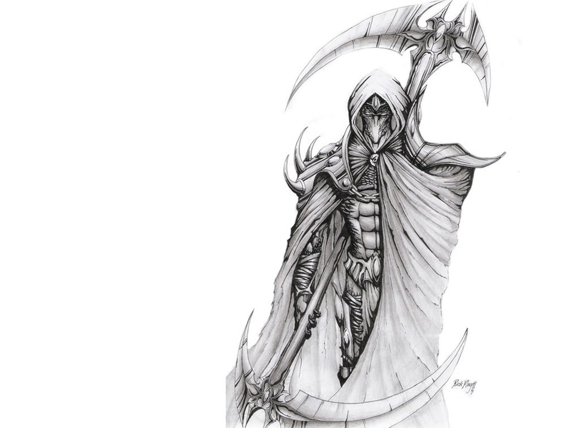 indoors, female likeness, person, animal wing, scythe, illustration, studio shot, ornate, still life, hood, wearing, creativity, human representation, angel