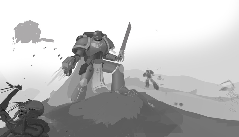 space marines, dark angels, warhammer 40k, 5K