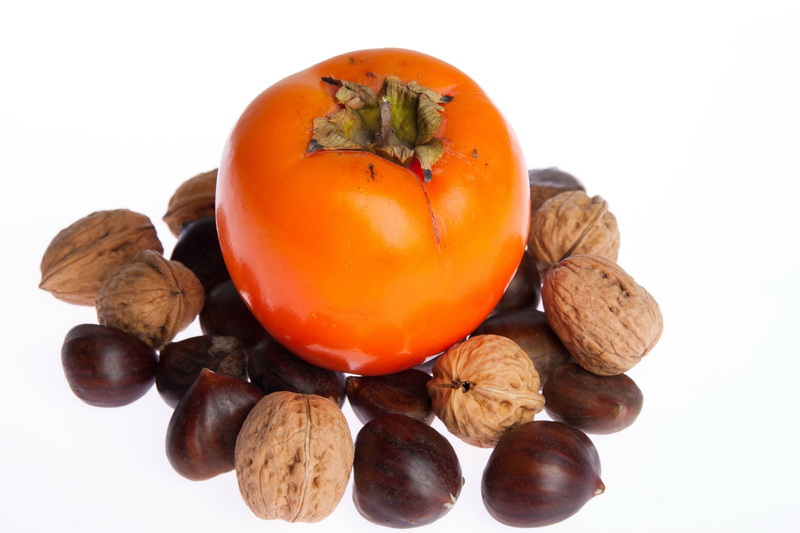 studio shot, freshness, plant, close-up, healthy Eating, indoors, dieting, food, agriculture, vegetable, orange color, nuts, nature, group of Objects, persimmon