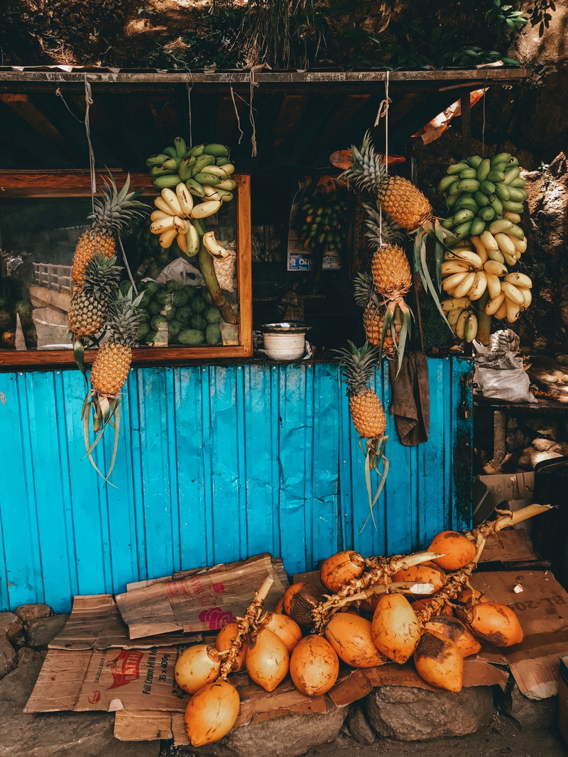 shopping basket, grapes, shop, vegetable, tropical fruit, fruit, healthy eating, pineapple, market stall, squash, painting, food and drink, banana, jackfruit