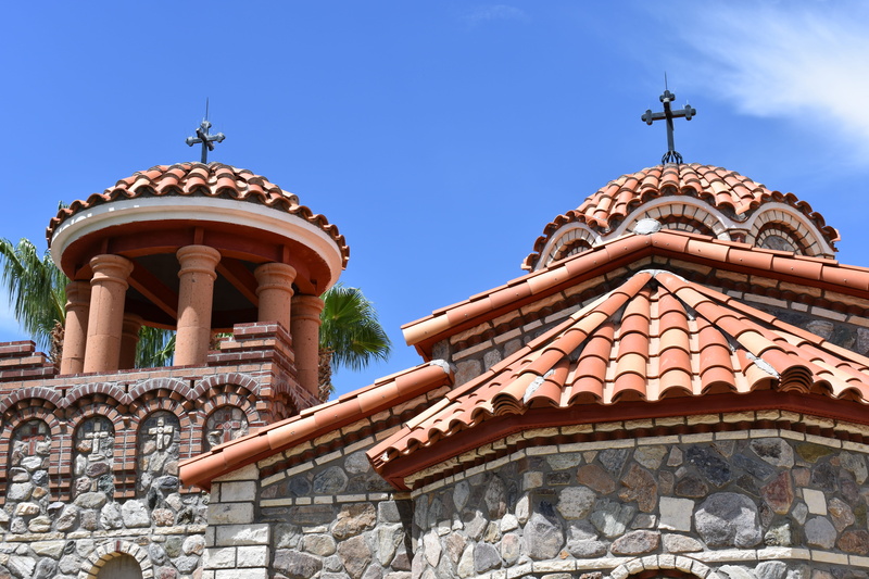greek orthodox monastery, religion, 5K, built structure, tower, low angle view, no people, building exterior, church, united states, chapel, florence