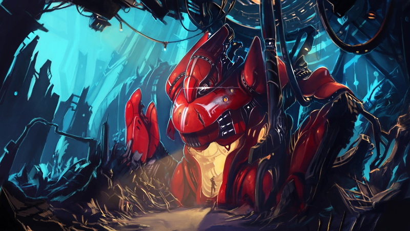 outdoors, water, sunlight, still life, inflatable, large group of objects, concept art, red, high angle view, for sale, robot, retail, no people, variation