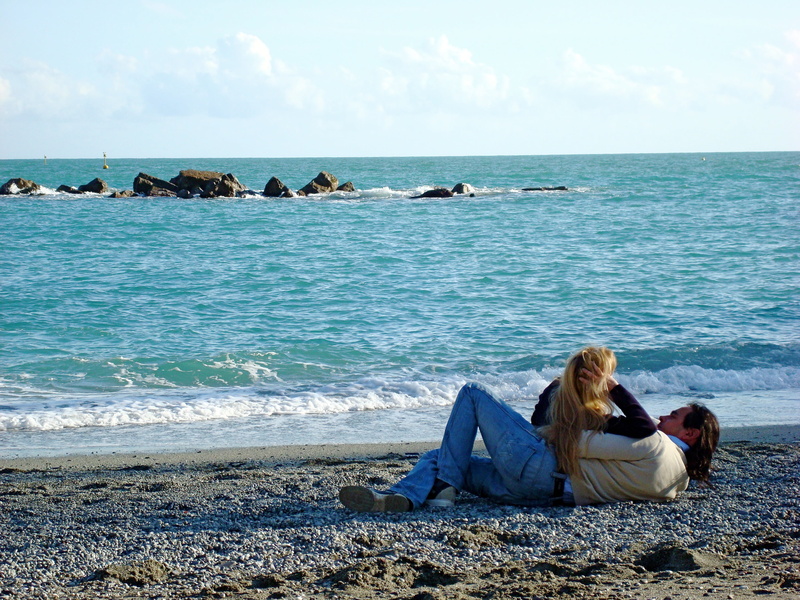 water, sunlight, girl, romantic, summer, sitting, sunny, nature, laying, shore, dating, relaxation, scenics - nature, blue, sea, photography, solid, land