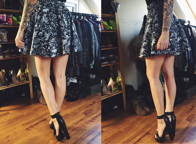 store, chunky, adult, lifestyles, leisure activity, retail, shoe, woman, standing, clothing, collage, wood, real people, low section, human body part, dress