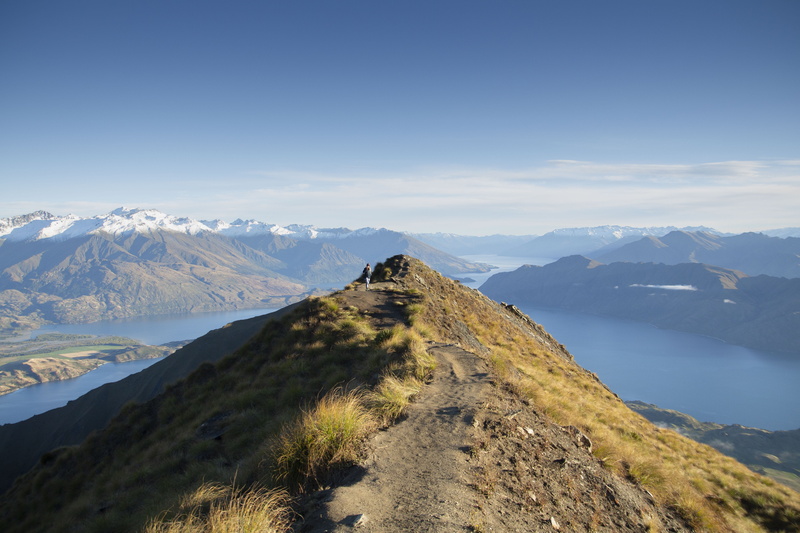 mountain peak, water, landscape, photography, new zealand, 4K, remote, crest, scenics - nature, roys peak track, no people, mountains, tranquility, mountain range