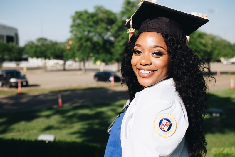 university, wear, achievement, graduation gown, focus on foreground, beautiful woman, success, girl, woman, student, hbcu, graduation, portrait, hairstyle