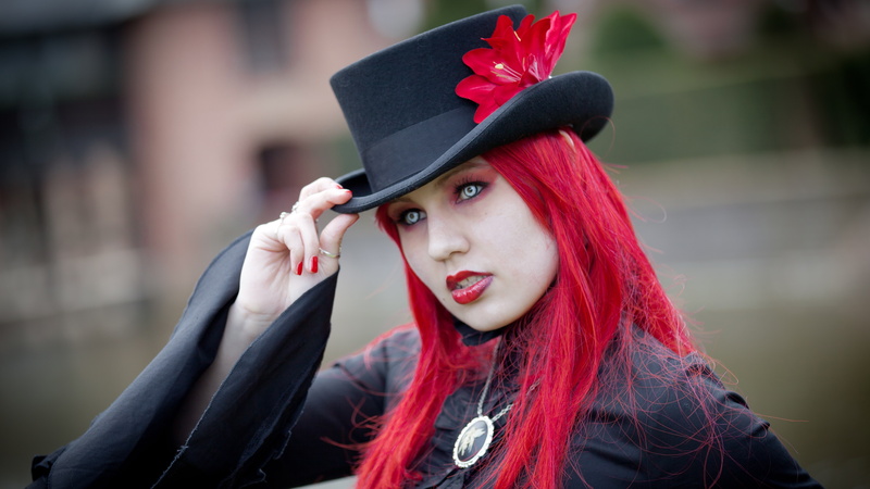mortarboard, hairstyle, young adult, women, young women, 5K, beautiful woman, redhead, adult, one person, outdoors, portrait, clothing, beauty, dyed red hair