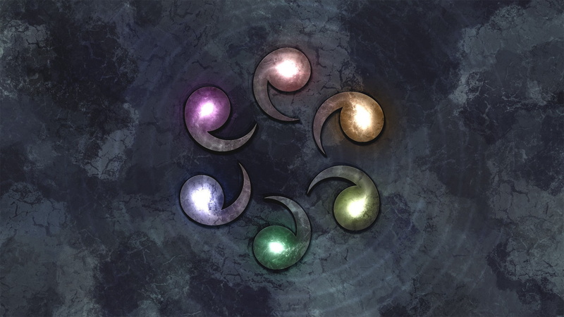 Colorful, Rinnegan, artwork, Naruto Shippuuden, 1080P, Sage Of Six Paths, symbols