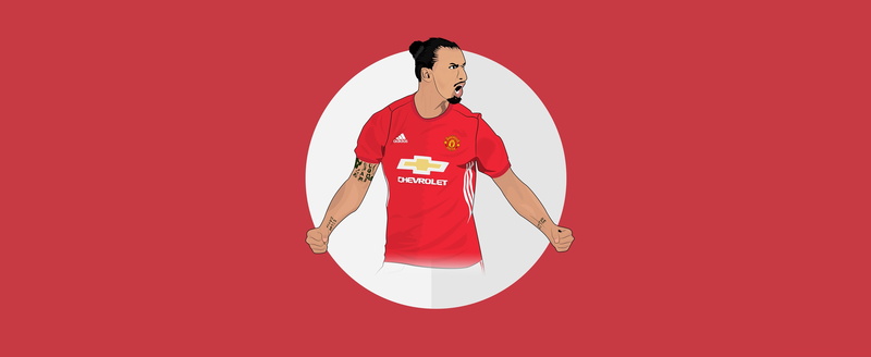 adult, 4K, Football, front view, young adult, clothing, hairstyle, lifestyles, fun, colored background, full length, cartoon, zlatanibrahimovic, indoors