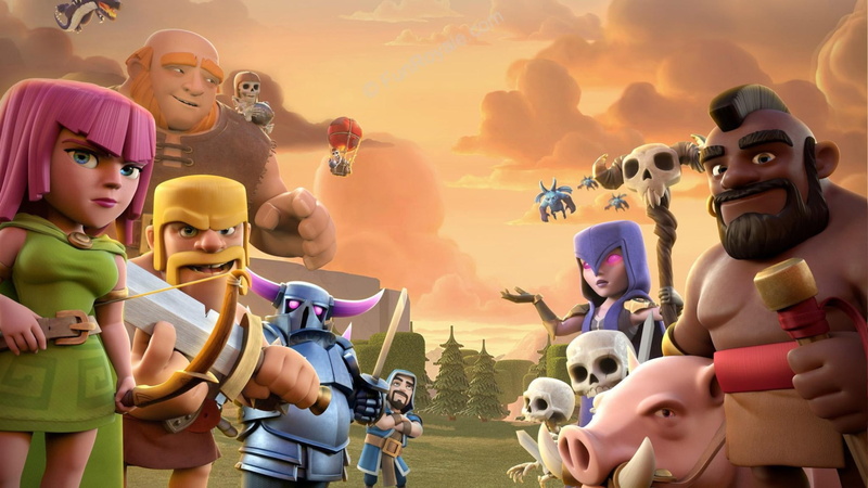 clash of clans background, 1080P