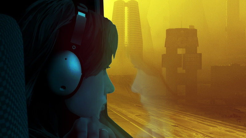 photo manipulation, 1080P, Blade Runner 2049, Lost in Translation, colorful, screen shot, dark
