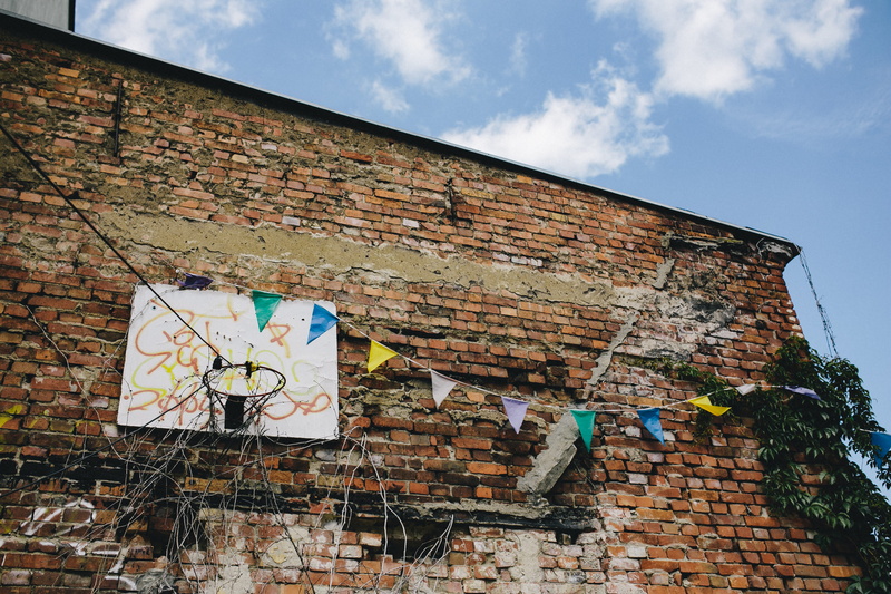 town, art and craft, building Exterior, cloud - sky, vandalism, abandoned, wall, old, industry, day, Poland, brick wall, Architecture, 4K, architecture And Buildings