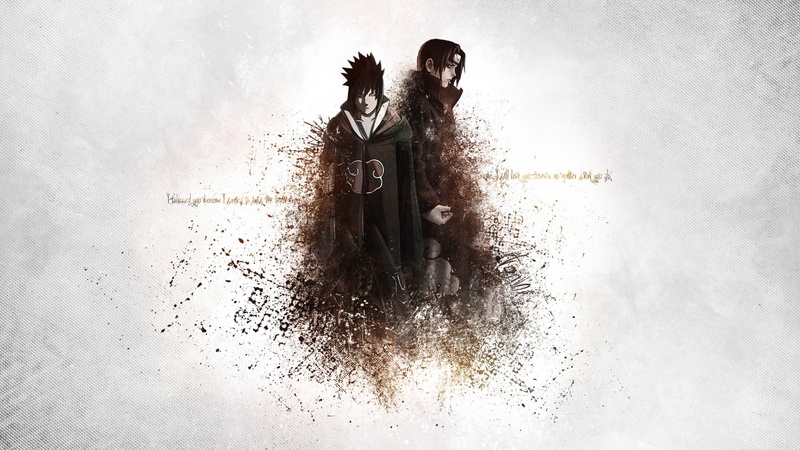 group of people, indoors, Naruto, Text, 1080P, digital composite, representation, water, women, human representation, Itachi, front view, people, real people