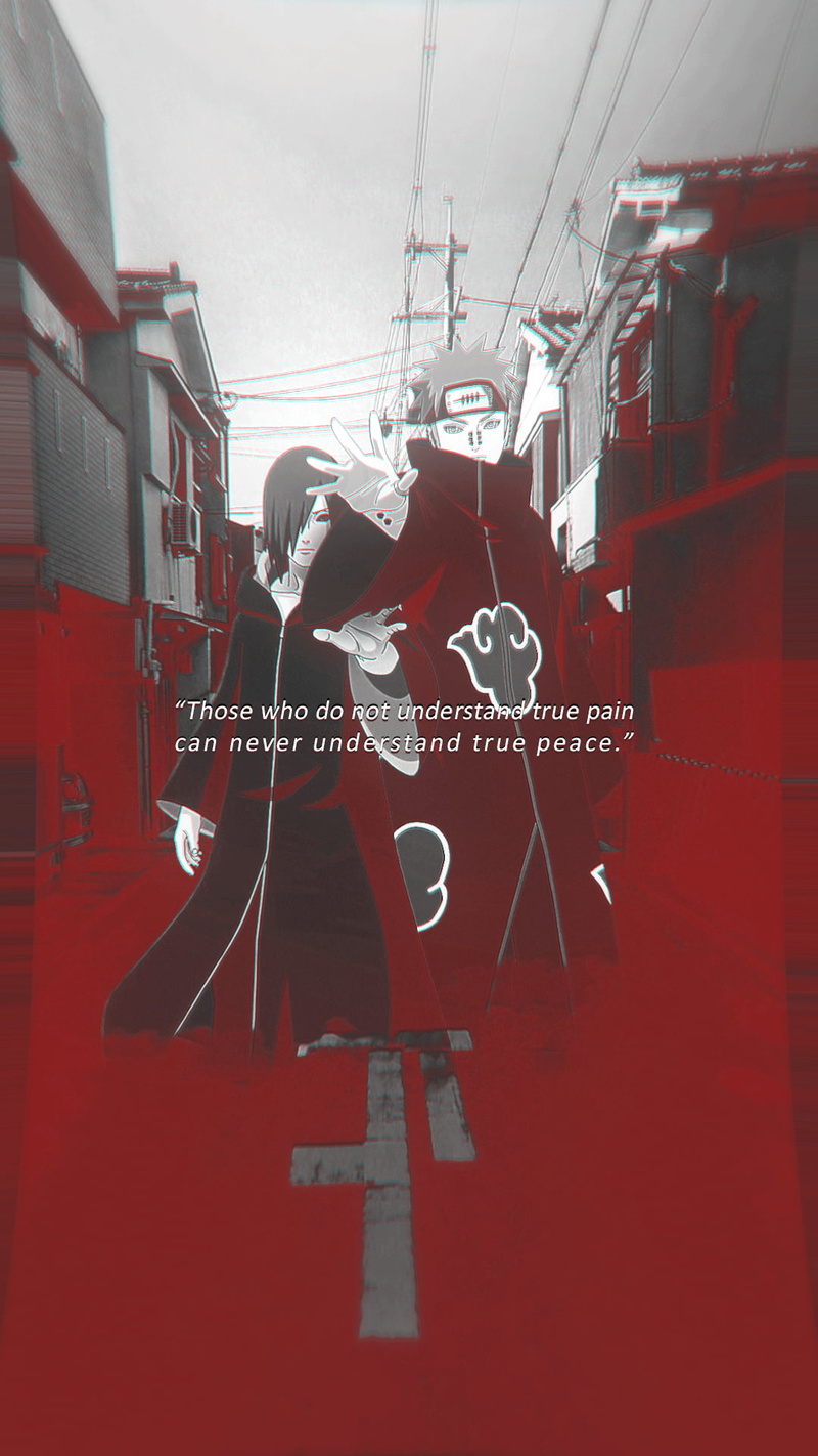 anime boys, red, 1080P, Rinnegan, Akatsuki (Naruto Shippuuden), Naruto (anime), anime, naruto akatsuki