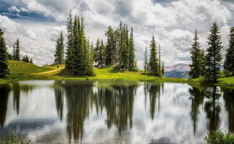 Scene, Trees, visit, paradise, mountain range, tree, Gunnison, Clouds, Outdoor, RockyMountains, beauty in nature, no people, tourism, Photography, environment